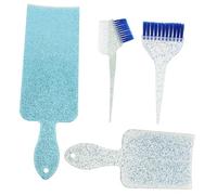 SAFIGLE 1 Juego conjunto de color de pelo mechas paleta peine tinte de pelo tablero de resaltado con peine herramientas para frustrar el cabello el plastico Sky-blue