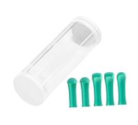 SAFIGLE 1 Juego consejos para quitar cerumen Consejos para reemplazar el limpiador de oídos reemplazo de puntas de cuchara para oreja removedor puntas de silicona AbS Green