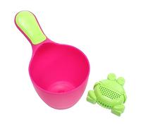 SAFIGLE 1 Juego taza de champú cucharón de sopa de agua taza de enjuague de bebé champú para niños loción corporal cucharon de agua para shower cuchara de baño bañera