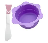 SAFIGLE 1 Juego tazón de máscara cera Para la cara máscara de modelado facial Herramienta de máscara de bricolaje kit de cuenco de máscara de silicona gel de sílice