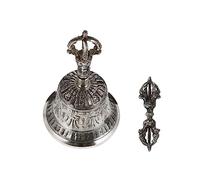 SAFIGLE 1 Juego Vajra Budista Campana De Mano De Budismo Campana De Latón Vajra Campanas De Navidad Campanas De Bruja Kit De Campana Campanilla Campanas Equipo Budista Cobre Manual