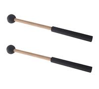 SAFIGLE 1 Par Baqueta Etérea Palillo Práctico De Tambor De Lengua Mazos De Madera Teclado Marimba Mazos Batidor De Bombo De Marcha Mazos De Tambor Sinfónico Caucho Xilófono Portátil