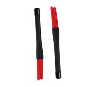 SAFIGLE 1 Par country music sobre rojo cepillos de tambor de nylon color rojo música clásica almohada de coche brillante de pollo cepillo de tambor manojo de palos tambor de jazz