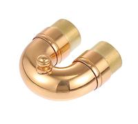 SAFIGLE 1 Pc Silenciador De Trompeta Accesorios De Viento De Madera Parte Del Instrumento Musical Codo Pequeño Cuello Doblado Dorado Cuello Curvo De Trompeta Latón Pequeña Componente