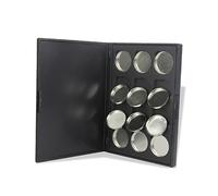 SAFIGLE 1 Pieza paleta de sombras de ojos maletín de maquillaje estuche cosmético vacío maquillaje vacío Negro