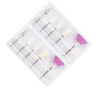 SAFIGLE 10 Cabezales Pulidores para Uñas Cabezal de Pulido para Manicura y Pedicura Apto para Uñas Naturales y Artificiales 2 Juegos de 5 Piezas Cada Uno Accesorios para Torno Eléctrico