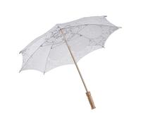 SAFIGLE 10 Paraguas De Encaje para Novia Hechos A Mano De Algodón No Impermeables Accesorio Decorativo 60 Cm De Diámetro Color