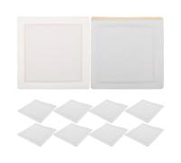 SAFIGLE 10 Parches Autoadhesivos de Aceite de Ricino para Vientre, Envoltura Antifugas Portátil y Desechable, Almohadillas Corporales para Masaje y Cuidado en Spa