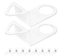 SAFIGLE 10 Piezas de Ganchos para Reloj de Pared Silenciosos, Kit de Repuesto para Movimientos de Reloj, Accesorios Duraderos para Colgar Relojes en Oficina, Dormitorio y Sala de Estar