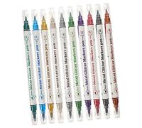 SAFIGLE 10 Piezas Juego de bolígrafos para colorear clavo arte de uñas pintada marcadores de uñas para nail art bandera bolígrafos de revestimiento de graffiti de puntos el plastico