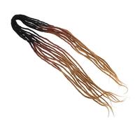 SAFIGLE 10 Piezas Peluca Extensiones De Rastas Extensiones De Pavor Cabello Humano Rastas Extensiones Coffee Fibra Química