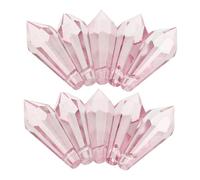 SAFIGLE 10 piezas Prismas de Cristal Colgantes Forma Lágrima para Lámparas Araña Accesorios Duraderos para Decoración de Ventanas y Atrapasoles Feng Shui Rosa