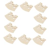 SAFIGLE 10 Piezas puente de violín abrazadera de violín puente de reemplazo de violín suministros de violín de madera soportes de violín arce Accesorios instrumento Puente de piano