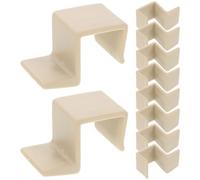 SAFIGLE 10 Piezas Soporte para Tablero de Cama Blanco de Plástico, Fácil Instalación y Almacenamiento Conveniente, Compatible Tableros de 1.8-2cm para Uso en Casa y Cuna de Ñiño