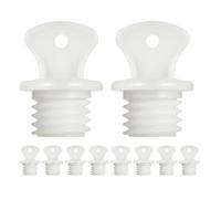 SAFIGLE 10 tapones de sellado para bolsas de agua caliente. Tapón de repuesto para bolsas de agua caliente. Tapón de goma con rosca para un ajuste seguro. Diámetro interior de 2 cm.