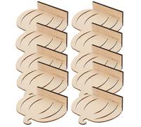 SAFIGLE 10 Unidades Mini Calabazas de Madera para Decorar Halloween y Acción de Gracias, Compactas y Personalizables para Adornos Rústicos de Mesa y Manualidades