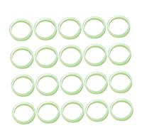 SAFIGLE 100 Piezas anillo que brilla en la oscuridad para mujeres perder anillo de meñique funny present decoración fiesta accesorios fiesta decoración de dedos Green