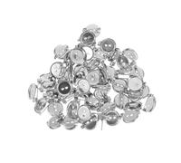 SAFIGLE 100 piezas Bases Broches para Hacer Accesorios DIY Bandejas Redondas de Plateado de Soportes Prácticos para Manualidades y Joyería para Broches y Prendas