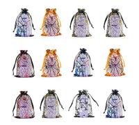 SAFIGLE 100 Piezas Bolsitas de Organza para Halloween Bolsas Pequeñas de con Cordón Bolsas Reutilizables y Resistentes para y Almacenamiento