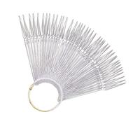 SAFIGLE 100 Piezas Consejos Para Practicar La Manicura Paleta De Tips Para Uñas Tarjeta De Exhibición De Uñas Kit Tips De Práctica