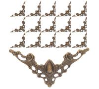 SAFIGLE 100 Piezas Protector Esquinas Metálico Vintage para Álbumes y Libros Esquinas Decorativas de Aleación para Scrapbooking Menús y Carpetas Color Bronce Antiguo