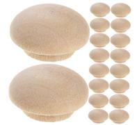 SAFIGLE 100 piezas Tapones de Madera para Tornillos de Tapas Redondas para Orificios de Muebles Cubierta Decorativa para Taladros Escaleras Fácil Instalación