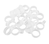 SAFIGLE 100 Piezas Unidades Ganchos Blancos para Tendedero Clips de Plástico Resistentes y Antiviento Fijadores Duraderos para Barras de Secado y Bastidores de Bordado Soporte Estable