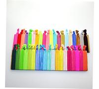 SAFIGLE 100piezas Coletero Anudado Elástico De Color Liso Para Niñas y Mujeres Gomas Pelo Gym o Escuela