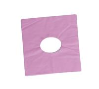 SAFIGLE 100Piezas Desechable para Masaje Facial Cojín con Agujero y Salón de Color Rosa Funda de Toalla de Almohada para Cuidado
