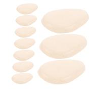 SAFIGLE 10piezas De Silicona Transparente Para Polvos Aplicador Cosmético Para Base Líquida Corrector Esponjas De Maquillaje Reutilizables Para Maquillaje De Rubor Herramientas De