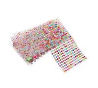 SAFIGLE 11 hojas Pegatinas Autoadhesivas de Rhinestones Acrílicos Decoración para y Uñas Joyas de Cristal para Manualidades para y Proyectos DIY