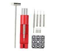 SAFIGLE 11 Piezas Removedor de Correa de Reloj Extractor de Pasadores de Eslabones de Correas de Reloj Herramienta de Extracción para Relojero Incluye Martillo de Reparación y Punzón