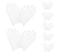 SAFIGLE 12 pares Guantes de Algodón Blancos para Trabajo y Eventos Antideslizantes y Absorbentes de Sudor para Manipulación de Joyas Ceremonias y Banquetes de Cómodos y Transpirables