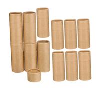 SAFIGLE 12 Unidades Tubos De Papel Para Frascos De Aceite Esencial 50ml Caja Cilíndrica De Embalaje Reutilizable Color Kraft Para Almacenamiento y Obsequio Hogar y Cosmética