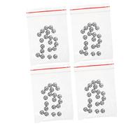 SAFIGLE 120piezas Bolas Mezcladoras De Acero Inoxidable Para Pintura Esmalte De Uñas Reutilizables Para Nail Polish Model Paint Diy Oils