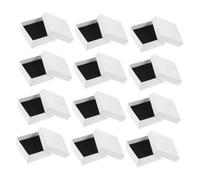 SAFIGLE 12Piezas Caja De Joyería Contenedores Multiusos Para Anillos Collares y Pendientes Para Bodas y Propuestas