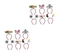 SAFIGLE 12piezas Diademas De Fútbol Para Fiesta Accesorios De Cabello Diseño Deportivo Para Aficionados Al Fútbol y Celebraciones De Competencias