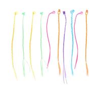 SAFIGLE 12piezas Peluca Clip De Garra Extensiones De Cabello Trenzado Para Niñas Pinzas Trenzadas Look Fresco Incluye Extensiones Colores Surtidos Para Jugar y Crear Estilos Variados
