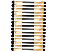 SAFIGLE 15 piezas Aplicadores de Sombra de Ojos Doble Punta Brochas de Maquillaje Compactas y Ligeras para Viaje Kit de Pinceles Seguros y Resistentes para Mujer