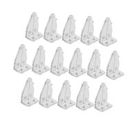 SAFIGLE 16 Ganchos Conectores para Persianas Venecianas 16 Piezas Color Sencillo Accesorios para Cortinas Gancho para Varilla Resistentes al Desgaste Uso Reemplazo y Reparación