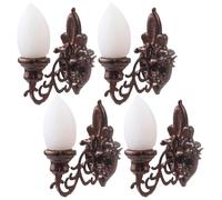 SAFIGLE 16 Piezas luz de la Pared de la casa de muñecas Apliques Decorativos Luces lámpara de Mesa de casa de muñecas Materiales para maquetas casita muñecas lámparas de pie Mini Luces LED