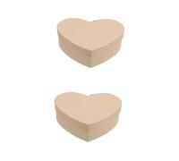 SAFIGLE 2 Cajas De Papel Con Forma De Corazón Para Regalar A Mamá San Valentín Propuesta De Bebé Papel Rosa Y Beige