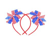 SAFIGLE 2 Diademas Patrióticas Para Lazo Para El Día De La Independencia Diadema Para El 4 De Julio Accesorios Patrióticos Lindos Para El Cabello Para Mujeres Y Hombres