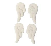 SAFIGLE 2 Horquillas para Niñas de Ángel Clips de Cuero sin Pinzas Adornos Encantadores para Fiestas Cumpleaños y Diario