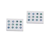 SAFIGLE 2 Juegos Anillo De Cambio De Color Anillos Decorativos De Monitor Anillos Versátiles Dorado Papelera Nudillo Cable Del Banco De Poder Caja De Bombilla Aleación 12 Piezas * 2