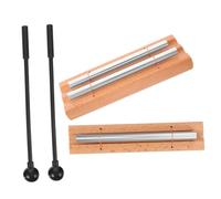 SAFIGLE 2 Juegos Instrumentos de Percusión de Madera con Sonido Resonante y Yoga Incluye Mallet Ejercicios de Atención Plena y Oración