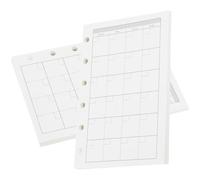 SAFIGLE 2 Juegos Recambios de Cuaderno de Notas A7 para Libreta Anillas de | Papel Blanco Perforaciones Previas, Fácil de Insertar, para Oficina y Apuntes en Clase