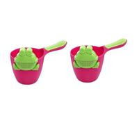 SAFIGLE 2 Juegos taza de champú cucharón de sopa de agua taza de enjuague recién nacido loción corporal champú para niños cucharon de agua para shower cuchara de baño