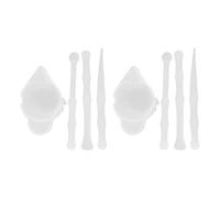 SAFIGLE 2 juegos Tazas Medidoras y Varillas de Agitación de Silicona para Mezcla de Pigmentos Herramientas Seguras para Manualidades DIY Accesorios Prácticos para Resin UV y Reutilizable