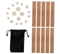 SAFIGLE 2 Juegos Virutas De Madera De Un Solo Tubo Amarillo Partes De Clarinete De Corcho Natural Kit De Reemplazo De Instrumento De Clarinete Accesorios Para Clarinete Saxofón Pulgar